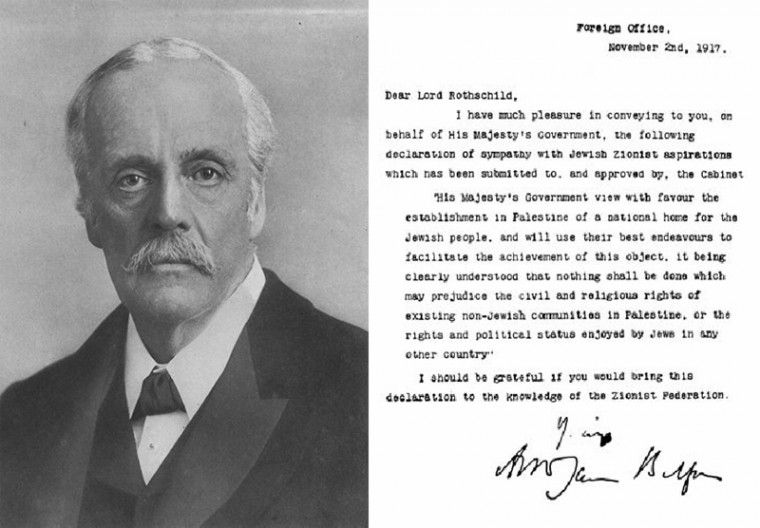 Photo of Balfourovo pismo lordu Rotschildu